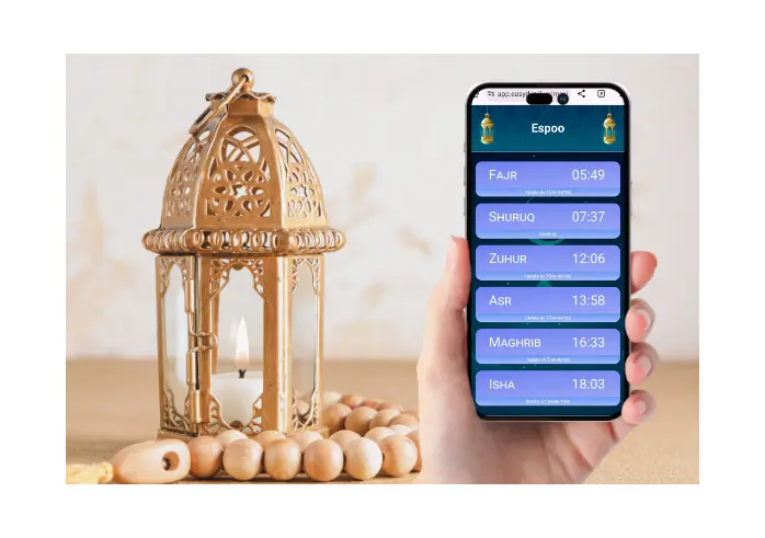 Prayer view on Mobile